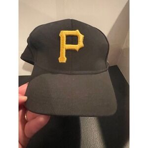 Pittsburgh Pirates MLB Youth Baseball Hat Black Yellow OC Sports Adjustable Cap